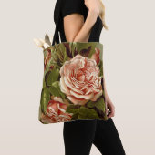 Rozen met kool voor botanische doeleinden tote bag (Dichtbij)