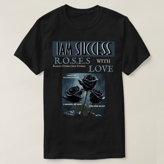 ROZEN MET LIEFDE T-SHIRT (Design voorkant)