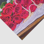 Rozen met parels en maskerade tissuepapier (Detail)