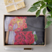 Rozen Met Parels En Masquerade  Tissuepapier (Geschenk)