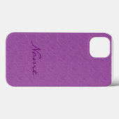 Rozen met reliëfdruk Lichte Paarse iPad-lucht daar Case-Mate iPhone Case (Achterkant (horizontaal))