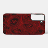Rozen met rode bloem hoesje met samsung galaxy (Achterkant horizontaal)