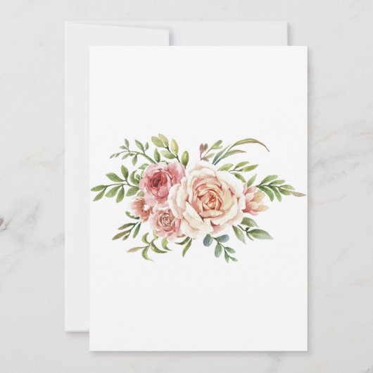 Rozen met Roos Gold Geometric Photo Save the Date (Achterkant)