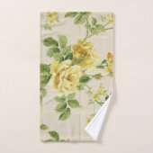 Rozen met rotsgeel rozen op Trellis Bad Handdoek (Handdoek)