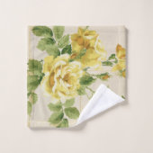 Rozen met rotsgeel rozen op Trellis Bad Handdoek (Wasdoekje)