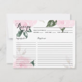 Rozen met roze Waterverf Ontvang Kaart (Voorkant)