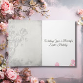 Rozen met stijl en broodrooster feestdagen kaart