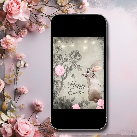 Rozen met  stijl en broodrooster feestdagen kaart