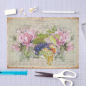 Rozen met  stijl, Fruit Bowl en Old Script Tissuepapier (Craft)