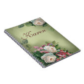 Rozen met  stijl notitieboek (Rechterzijde)
