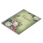 Rozen met  stijl notitieboek (Linkerzijde)