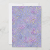 Rozen met violetblauwe Waterverf en tulpen met Gol Kaart (Achterkant)