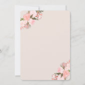 Rozen met wijnglazen flesjes Brunch en bubbelig Kaart (Achterkant)