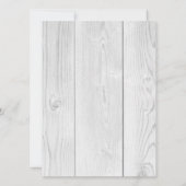 Rozen met witte rode bloemen Rustic Weddenschap I Kaart (Achterkant)