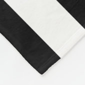 Rozen met zwarte en witte tapes fleece deken (Hoek)