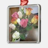 Rozen Metalen Ornament (Links)