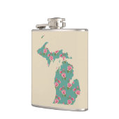  Rozen | Michigan State Silhouette Heupfles (Links)