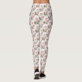Rozen, modern, floreel, modern, trendy, , schattig leggings (Achterkant)