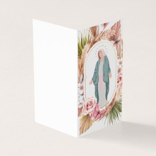 Rozen Moderne katholieke begrafenis Memorial Praye Kaart (Buitenkant)