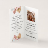 Rozen Moderne katholieke begrafenis Memorial Praye Kaart (Binnen)