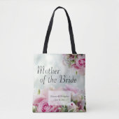 Rozen Moeder van de bruidbruinbruidsschat Tote Bag (Voorkant)