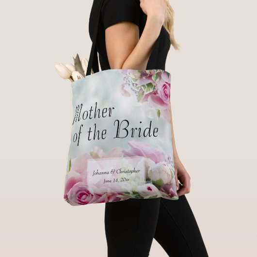Rozen Moeder van de bruidbruinbruidsschat Tote Bag (Dichtbij)