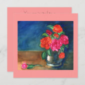 Rozen Moederdag Invitation Kaart (Voorkant / Achterkant)