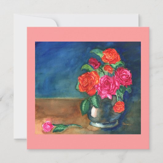 Rozen Moederdag Invitation Kaart (Voorkant)