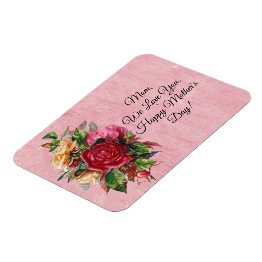 Rozen Moederdag Magnet Magneet (Linkerzijde)