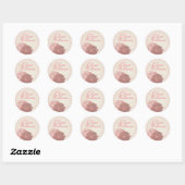 rozen monogram / naam florale sticker (Vel)