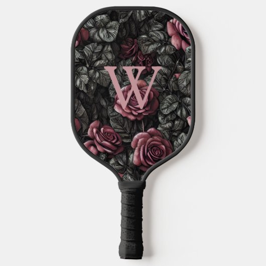  Rozen Monogram Pickleball Paddle (Achterkant)