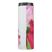 Rozen - Monogram - Thermische mengeling Thermosbeker (Achterkant)