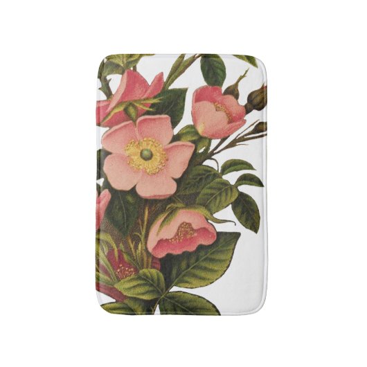 Rozen Mooi Roze Botanisch Badmat (Voorkant Verticaal)