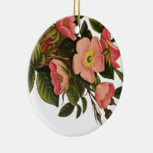  Rozen Mooi Roze Botanisch Keramisch Ornament (Rechts)