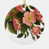  Rozen Mooi Roze Botanisch Keramisch Ornament (Voorkant)