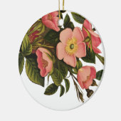  Rozen Mooi Roze Botanisch Keramisch Ornament (Links)