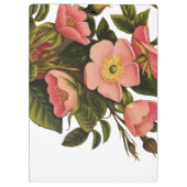 Rozen Mooi Roze Botanisch Klembord (Achterkant)