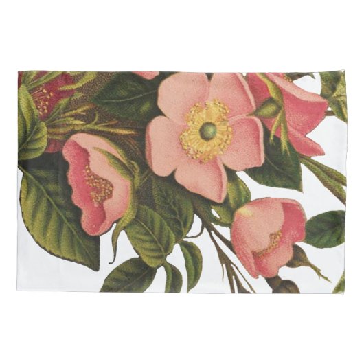  Rozen Mooi Roze Botanisch Kussensloop (Achterkant)