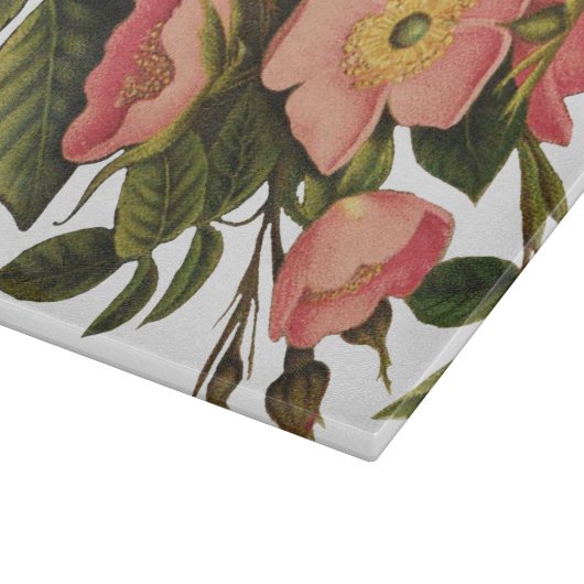 Rozen Mooi Roze Botanisch Snijplank (Hoek)