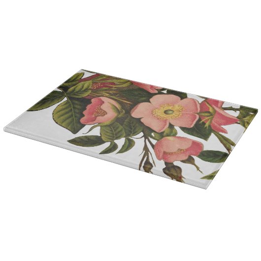 Rozen Mooi Roze Botanisch Snijplank (Hoek)