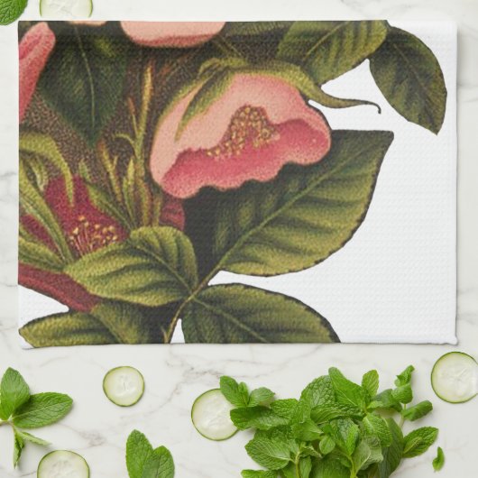  Rozen Mooi Roze Botanisch Theedoek (Gevouwen)