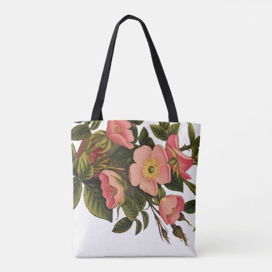  Rozen Mooi Roze Botanisch Tote Bag (Achterkant)