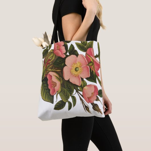  Rozen Mooi Roze Botanisch Tote Bag (Dichtbij)