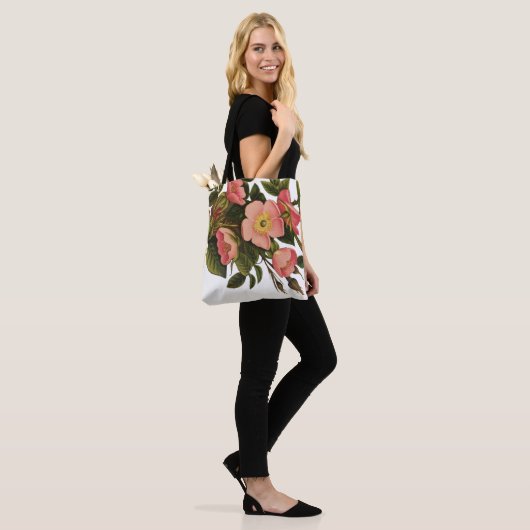  Rozen Mooi Roze Botanisch Tote Bag (Op model)