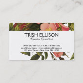  Rozen Mooi Roze Botanisch Visitekaartje (Achterkant)