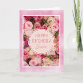 Rozen! Mooie, aangepaste Happy Birthday-Kaart Feestdagen Kaart (Voorkant)