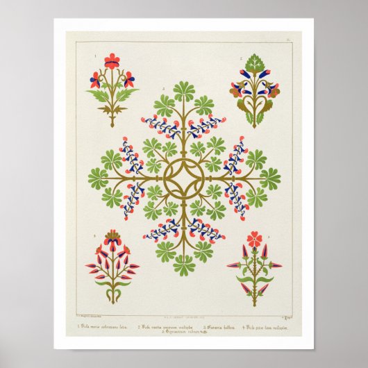 Rozen motief, gevouwen met M. & N. Ha Poster (Voorkant)