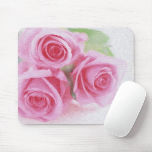 rozen mousepad muismat (Met muis)