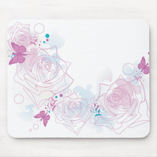 Rozen Mousepad Muismat (Voorkant)