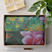 rozen mozaïek tissuepapier (Geschenk)